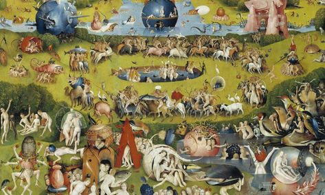 The Garden Of Earthly Delights – A Fascinating World Of Hieronymus Bosch Jerome Bosh, The Garden Of Earthly Delights, Prado Madrid, Earthly Delights, Garden Of Earthly Delights, Bible Illustrations, Hieronymus Bosch, Cool Sketches, Chiaroscuro