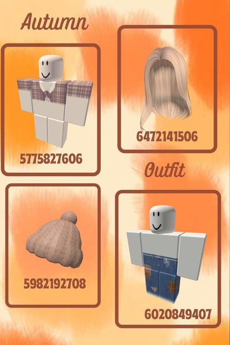 Aesthetic Roblox Outfits Codes Fall, Bloxburg Cute Fall Outfit Codes, Bloxburg Outfit Codes Fall Pjs, Bloxburg Fall Outfit Codes Aesthetic, Bloxburg Autumn Outfit, Halloween Outfits Bloxburg Codes, Cute Fall Bloxburg Outfit Codes, Cute Aesthetic Bloxburg Outfit Codes, Roblox Autumn Outfit Codes