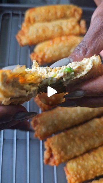 Personal Chef Shanna - Jamrock Eatz🇯🇲 on Instagram: "Part 3 of 10 crowd pleasing appetizers! "Jamaican Jerk Chicken Egg Rolls" Trust me when I say there is no way you can just have one....lol!! If you are looking for the perfect appetizer to wow your family and friends this will do just that. Its fully customizable just add more or less of any ingredient to make it your own. Try it and let me know how it is in the comments. #jamaican #jamaicanfood #jamaicanchef #personalchef #orlandochef #appetizer #eggrolls #jerkchicken #jerk #flavor #flavorful #islandgirl #islandvibes #foodie" Jamaican Jerk Chicken, Chicken Egg Rolls, Crowd Pleasing Appetizers, Jamaican Jerk, Jerk Chicken, Jamaican Recipes, Personal Chef, Perfect Appetizers, Chicken Eggs