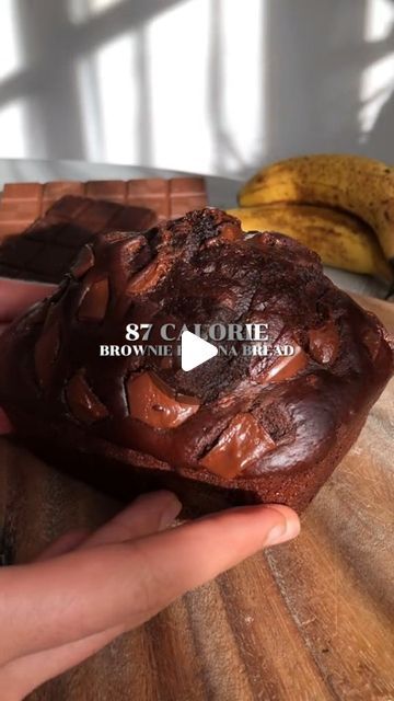 Jennie on Instagram: "87 calorie and 7g protein (per slice) brownie banana bread. 

Recipe by @bakeswith_a
👉 Follow @jennie.lowcalorie for more low calorie recipes

Do you need the recipe ? Comment "banana" below

#lowcalories #lowcalorierecipes #weightlossrecipes" Brownie Banana Bread, Low Calorie Banana Bread, Calorie Recipes, Banana Bread Recipe, No Calorie Foods, Low Calorie Recipes, Bread Recipe, Low Calorie, Do You Need