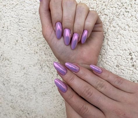 Lavender Haze, Eye Nails, Chrome Powder, Mermaid Nails, Nail Art Designs Videos, Cat Eye Nails, Birthday Nails, Holographic Nails, 15th Birthday