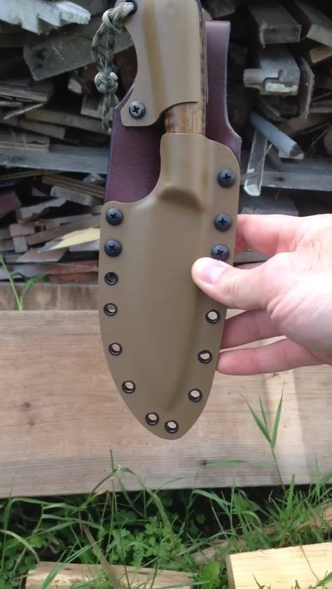 Kydex Knife Sheath, Kydex Ideas, Kydex Projects, Kydex Holster, Kydex Sheath, Knife Sheath, Kydex, Watch Videos, Outdoor Life