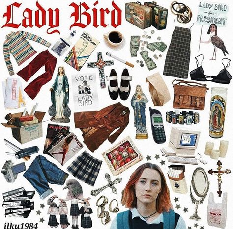 Lady Bird Aesthetic Outfits, Ladybird Tattoo Movie, Lady Bird Outfits, Ladybird Outfits, Ladybird Tattoo, 20th Century Women, Movie Inspired Outfits, Sweet Escape, Lady Bird