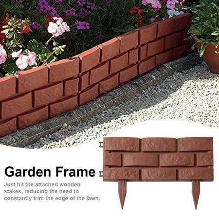 Material: PP ColorBrown Product Size: 30 X 43cm / 11.8 X 16.9inch Type: Fence Remarks: 1. Due To The Difference Between Different Monitors, The Picture May Not Reflect The Actual Color Of The Item. 2.Please Allow Slight Dimension Difference Due To Different Manual Measurement. Thank You For Understanding. Size: 1PCS.  Color: Brown. Brick Landscape Edging, Countertop Laminate, Plastic Garden Fencing, Plastic Landscape Edging, Garden Lawn Edging, Plant Border, Flower Bed Plants, Border Garden, Grass Edging