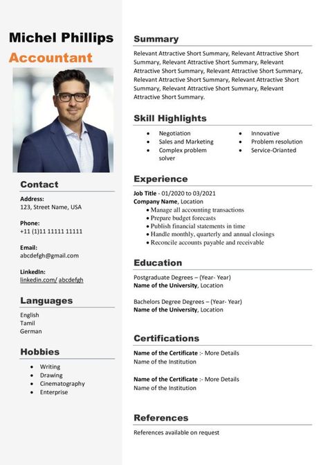 Accountant Cv, Perfect Cv, Good Cv, Cv Words, Application Letter, Cv Format, Cv Template Professional, Professional Cv, Application Letters