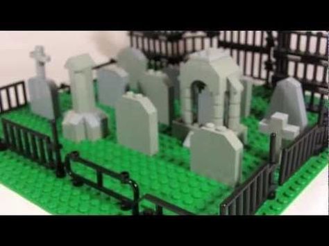 Lego Cemetery, Lego Graveyard, Halloween Legos, Lego Haunted House, Halloween Lego, Lego Apocalypse, Lego Hobby, Lego Mindstorms Nxt, Lego Halloween