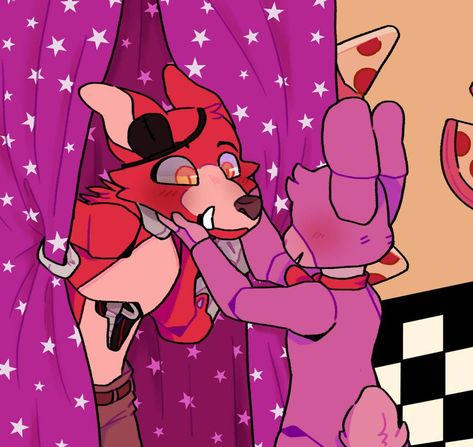 Foxy And Bonnie Fanart, Circus Foxy Fanart, Bonnie X Foxy Fanart, Fonnie Fnaf, Fnaf Foxy Fanart, Bonnie X Foxy, Foxy Fnaf Fanart, Foxy And Bonnie, Bonnie And Foxy