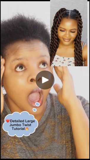 256K views · 2.9K reactions | ❤️Detailed Large Jumbo Twist Tutorial 🔥. .                                                                                                                                           .     #hairdo #hairsalon #hairtutorial #shorthairstyles #fyp #jumbotwists #twist #braids #twistbraids #diy #diyhair #4chair #shorthair #trending #hairgoals | Jasmine Royal Hairstyles | Jasmine Royal Hairstyles · Original audio Twist Tutorial, Royal Hairstyles, Jumbo Twists, Toddler Braids, Sew In Weave, Grown Women, 4c Hairstyles, Women Diy, Twist Braids