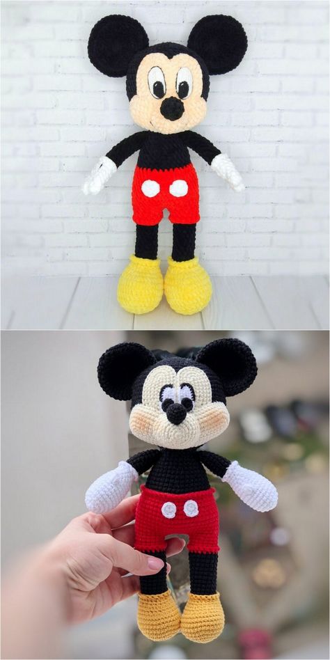 Mickey Mouse Amigurumi Free Pattern - En.amigurumitariflerim.com Mickey Mouse Amigurumi Free Pattern, Crochet Minnie Mouse Free Pattern, Mickey Mouse Amigurumi Patron Gratis, Free Crochet Toy Patterns English, Minnie Mouse Crochet Pattern Free, Crochet Mickey Mouse Pattern Free, Mickey Mouse Crochet Pattern Free, Mickey Mouse Crochet Pattern, Mouse Amigurumi Free Pattern