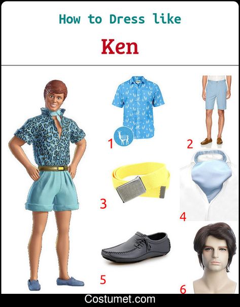 Barbie & Ken (Toy Story) Costume for Cosplay & Halloween 2021 Ken Costume Halloween, Ken Costume Ideas Men, Ken Outfit Ideas For Men, Barbie And Ken Toy Story, Barbie And Ken Outfit Ideas, Barbie Vs Ken Spirit Week, Ken Costume Ideas, Toy Story Barbie Costume, Ken Doll Costume