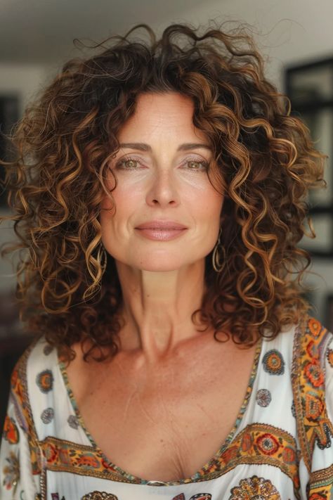 Embrace the beauty of natural curls with these 25 stunning curly hairstyles for women over 60. Each look celebrates the unique texture and volume of curly hair, offering styles that range from short and sassy