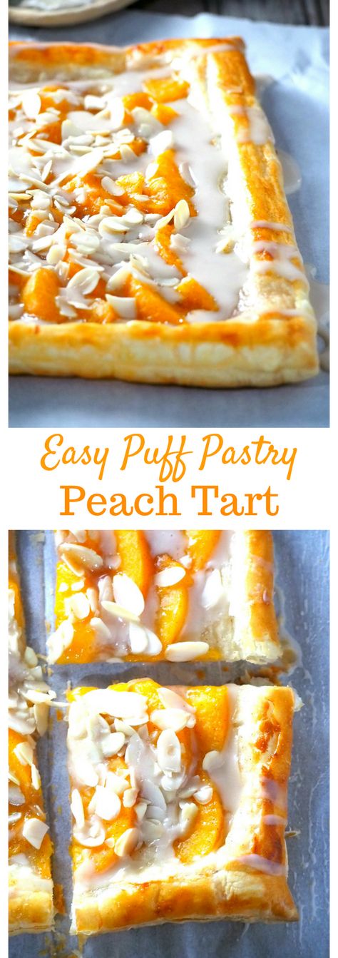 Fancy Tarts, Easy Peach Dessert, Pastries Ideas, Classy Desserts, Elegant Pastry, Peach Desserts Easy, Peach Puff Pastry, Peach Delight, Pastries Desserts