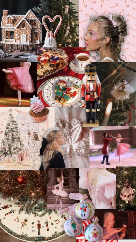 #nutcracker #barbienutcracker #barbiemovie #barbieaesthetic Nutcracker Aesthetic Wallpaper, Nutcracker Aesthetic, Barbie Nutcracker, Christmas Barbie, 24th Birthday, Pink Christmas Decorations, Pink Ballerina, The Nutcracker, Winter Girls