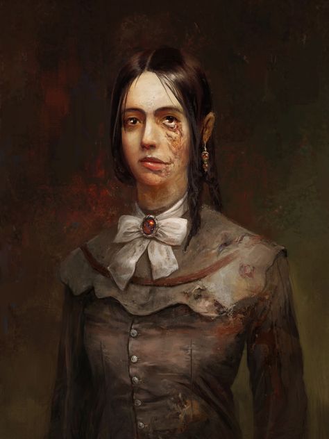 Concept art - Layers of Fear portraits of wife Fear Game, Layers Of Fear, World Of Darkness, Call Of Cthulhu, Cthulhu, Horror Game, Dark Art, Portrait Painting, Game Art