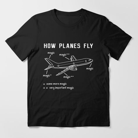 Slim fit and lightweight soft jersey t-shirt with double-needle hems for durability. Solid colors are 100% cotton, heather colors are cotton blend. Range of colors available, with the option to print on front or back. Sizes from S-3XL, suitable for men and women. This cool graphic flying airplane rolling aviation shirt is great for pilots, aircraft owner, aviation professional, aviation lover, avgeek or any aviation enthusiast who love to fly on air. Perfect Christmas gift for those who can't st Cool Tshirt Designs Creative, Cool Tshirt Designs, Flying Airplane, Pilot Shirt, Airplane Flying, On Air, Tshirt Design, Perfect Christmas, Jersey T Shirt