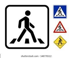 Pedestrian Crossing Sign Images, Stock Photos & Vectors | Shutterstock Pedestrian Illustration, Pedestrian Crossing, Crossing Sign, Sign Image, Logo Design Free, Vintage Logo Design, Signed Photo, Free Logo, White Background