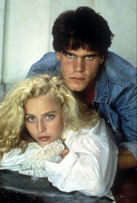 Virginia Madsen  Craig Sheffer in Fire With Fire, 1986. Craig Sheffer, Virginia Madsen, Fire Movie, Allure Magazine, Nuclear Disasters, History Taking, 1980s Fashion, Tv Actors, Celebrity Entertainment