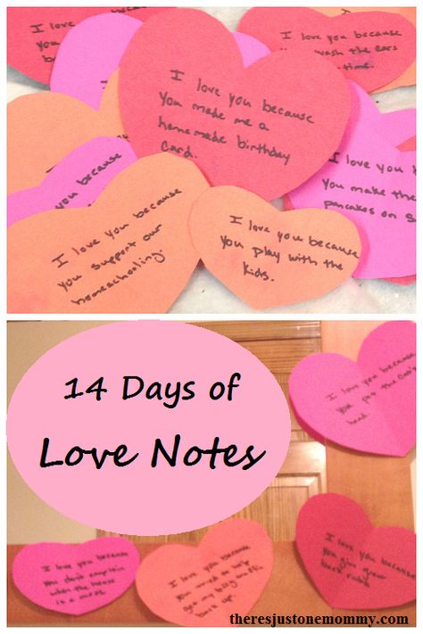 14 Days of Love Notes -- simple Valentine's Day idea 5 Senses Gift, Diy Crafts For Boyfriend, Valentines Date Ideas, Valentine Notes, Notes Diy, Valentine's Day Crafts, Boyfriend Valentines, Boyfriend Crafts, Valentine's Day Crafts For Kids