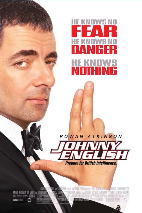 A lowly pencil pusher working for MI7, Johnny English is suddenly promoted to super spy after Agent One is assassinated and every other agent is blown up at his funeral. Directed by: Peter Howitt Starring: Rowan Atkinson, Natalie Imbruglia, Ben Miller, John Malkovich, Oliver Ford Davies, Tim Pigott-Smith, Kevin McNally, Greg Wise, Prunella Scales, Tasha de Vasconcelos, Nina Young, Sam Beazley, Jenny Galloway, Chris Tarrant Music by: Edward Shearmur Release date: 11 April, 2003 Greg Wise, Jill Taylor, Good Comedy Movies, Johnny English, Rowan Atkinson, English Posters, Natalie Imbruglia, John Malkovich, Movie Info