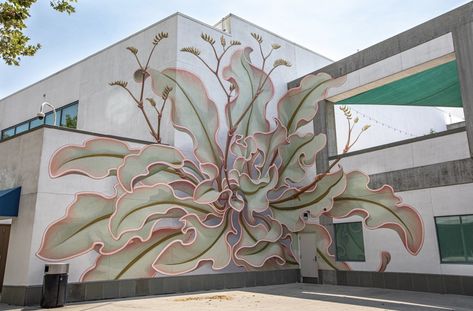 Seni Mural, Flower Mural, Dimensional Art, Building Painting, Animal Mural, Colossal Art, Kaohsiung, Giant Flowers, Mural Floral