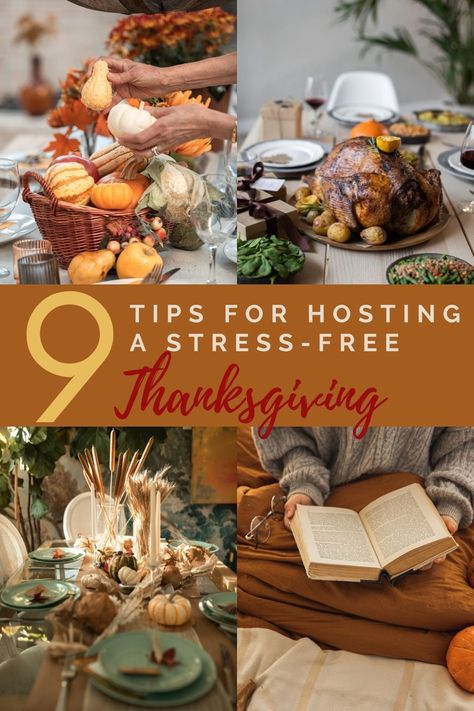 Thanksgiving is a time for family, friends, and good food. These tips will help make sure your holiday goes off without a hitch. 9 Tips For Hosting A Stress-Free Thanksgiving. Friendsgiving Dinner, Friendsgiving Party, Hosting Thanksgiving, First Thanksgiving, Free Thanksgiving, Easy Entertaining, Thanksgiving Celebration, Thanksgiving Feast, Easy Thanksgiving