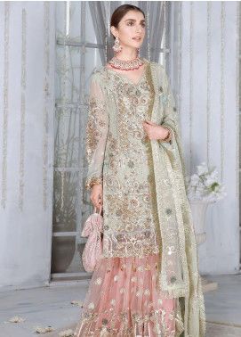 Emaan Adeel Mahermah Bridal Collection 2021 - Emaan Adeel - Brands Bridal Sharara, Wedding Dresses Pakistani, Pakistani Bridal Dress, Pakistani Formal Dresses, Kameez Designs, Pakistani Salwar Kameez, Indian Bridal Dress, Elegant Attire, Salwar Kameez Designs