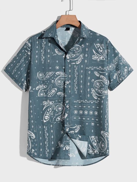 Fabric Stores, Boho Men, Vintage Man, Paisley Shirt, Textile Pattern Design, Textile Pattern, Man Fashion, Men Shirts, Men Tops