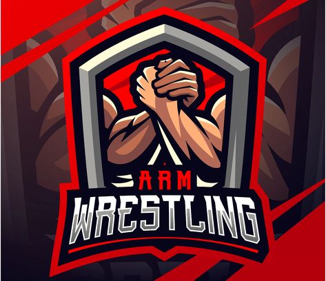 I will design modern gorgeous wrestling logo Wrestling Logo, Home Made Gym, Arm Wrestling, Mascot Logo Design, Student Christmas Gifts, Selling Photos Online, Wild Wolf, Sell Photos, Mascot Logo