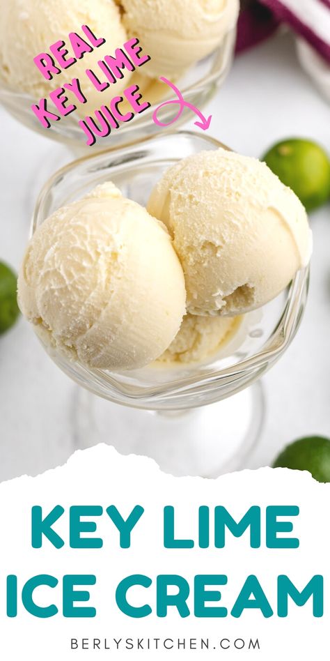 Key Lime Ice Cream Recipe, Lime Ice Cream Recipe, Cuisinart Ice Cream Recipes, Cuisinart Ice Cream Maker Recipes, Key Lime Ice Cream, Custard Ice Cream Recipe, Key Lime Recipes, Lime Ice Cream, Tart Flavors