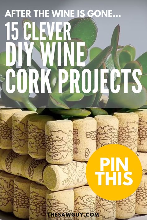 Wine Cork Planters For Succulents, Cute Wine Cork Crafts, What To Make With Wine Corks, Things To Make With Wine Corks, Cork Screw Crafts, What To Do With Wine Corks, Cork Art Projects, Crafts With Corks, Corkscrew Crafts