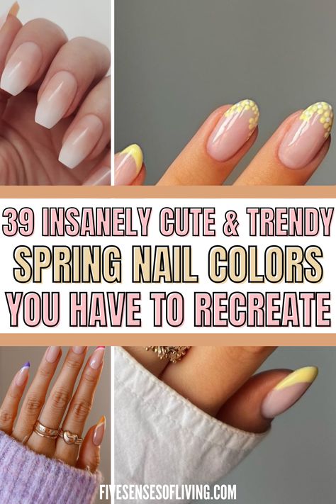 Spring has come and it’s time to get fresh spring nails done for the new season. We got you all spring nails inspiration from spring nail art, spring nail art designs, spring nail designs, cute spring nail designs, simple spring nails, spring nail ideas, and more. Spring Gel Nails Ideas, Spring Nail Ideas, Cute Nail Colors, Simple Spring Nails, April Nails, Vibrant Florals, Nail Color Trends, Spring Nail Trends, Spring Nail Designs