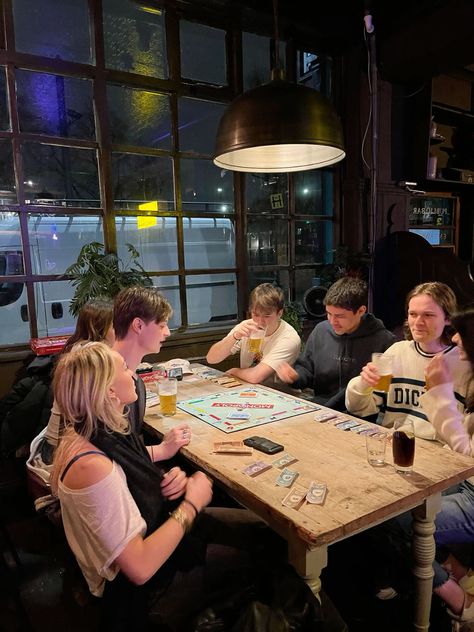 Beers With Friends, Board Game Night Aesthetic Friends, Board Games With Friends Aesthetic, Family Board Games Aesthetic, Pub With Friends Aesthetic, Game Nights With Friends, Boardgame Night Aesthetic, Trivia Night Aesthetic, Pub With Friends