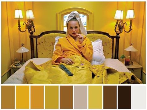 The Darjeeling Limited - Wes Anderson Wes Anderson Color Palette, Directed By Wes Anderson, The Darjeeling Limited, Darjeeling Limited, Color In Film, Movie Color Palette, Directed By, Wes Anderson Films, Cinema Colours