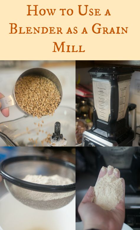 Are you wanting to grind your own flour, but don't have a grain mill? No need to worry...you can use a blender! Here's some quick tips on ho... Cooking Kale, Pizza Dessert, Grain Mill, Ninja Recipes, Vitamix Recipes, Thrifty Living, Blender Recipes, Preserving Food, Baking Tips