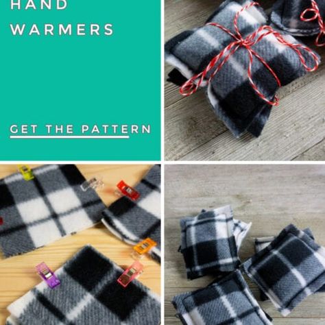 DIY Hand Warmers Free Sewing Pattern • Six Dollar Family Diy Hand Warmers, Fleece Sewing Projects, Sewing Projects Free, Amazing Crafts, Sewing Fleece, Free Sewing Pattern, Sewing Tutorials Free, Pinterest Group, Crochet Cushions