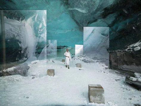 Set Design Theatre, Ice Cave, Artistic Installation, Venice Biennale, Scenic Design, Stage Set, Sculpture Installation, Stage Design, British Artist