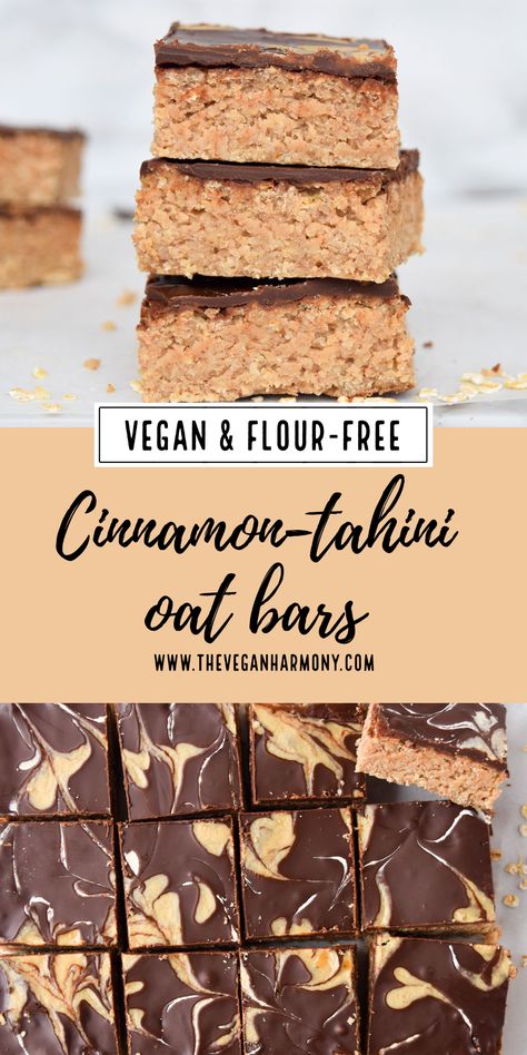 Cinnamon Bars, Vegan Bars, Df Recipes, Crunchy Chocolate, Easy Vegan Dessert, Healthy Bars, Vegan Bar, Veggie Meals, Recipes Sweet