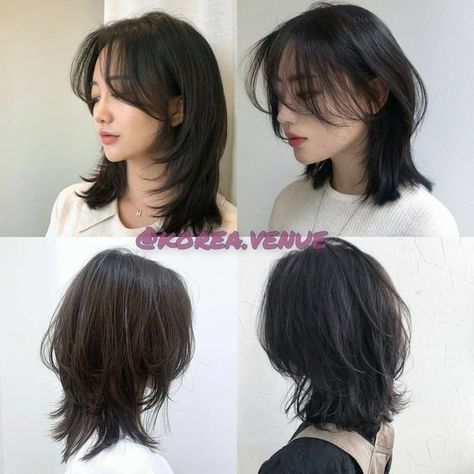 Potong Rambut Mullet, Wolf Haircut Short Straight, Mullet X Wolfcut Haircut, Short Hair With A Lot Of Layers, Wolf Cut Inspo Medium, Wolf Cut Hair Short Mullet Style, Short Haircuts Asian, Wolf Cut Hair Short Mullet, Wolf Cut Short Hair Straight