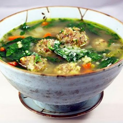 Beautifully Green Ina Garten's Italian Wedding Soup Celebrity Food, Wedding Soup Recipe, Best Ina Garten Recipes, Ina Garden, Italian Wedding Soup Recipe, Ina Garten Recipes, Wedding Soup, Barefoot Contessa, Soup And Stew