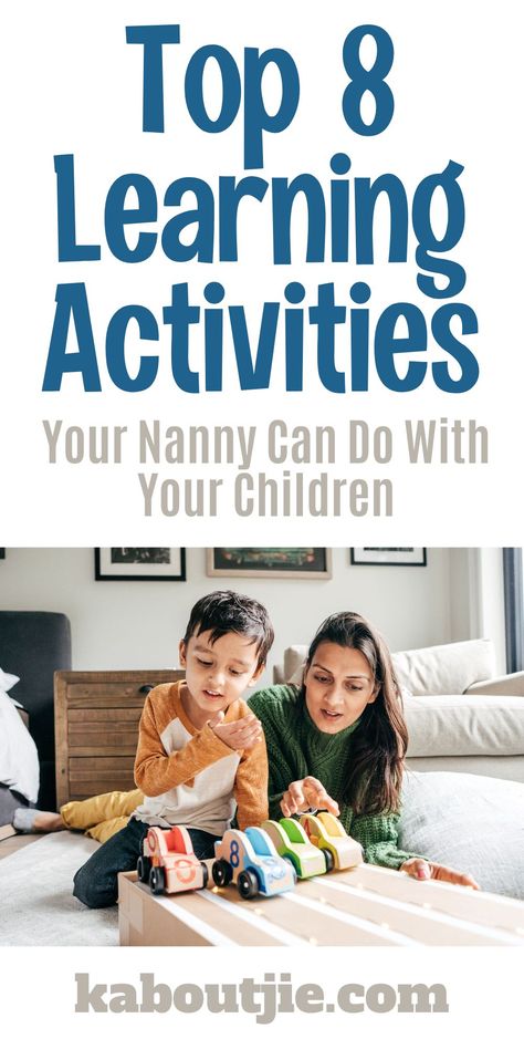 It is important to ensure that your child spends some time each day doing learning activities, here are some activities your nanny and child can do together Nanny Activities For Babies, Nanny Activities, During The Day, Done With You, Child Day, Infant Activities, Kids Activities, Nanny, Each Day