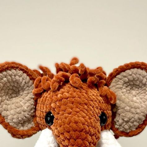 Autumn’sCrochetCreations on Instagram: "In love with this elephant/mammoth pattern 😍 All those loops were worth it 🤎 He’s so fluffy!  Elephant and hippo pattern releasing soon by @crochetgrove !! 🦛🐘  Pattern: @crochetgrove releasing soon Yarn: @michaelsstores chenille home slim . . . #elephant #mammoth #hippo #brown #fluffy #crochetgrove #michaelsstores #cute #animals #amigurumiaddict #amigurumi #amigurumilove #crochet #crochetersofinstagram #crochetaddict #crochetlove #fun #yarn #yarnart #yarnaddict #hobby #smallbusiness #smallbusinessowner #smallbusinesssupport #fromhobbytobusiness #crochetmama #handmade #buyhandmade #smallbiz #smallbizowner" Hippo Pattern, Market Stall, Crochet Elephant, Michael Store, Buy Handmade, Yarn Art, Worth It, Crochet Projects, In Love