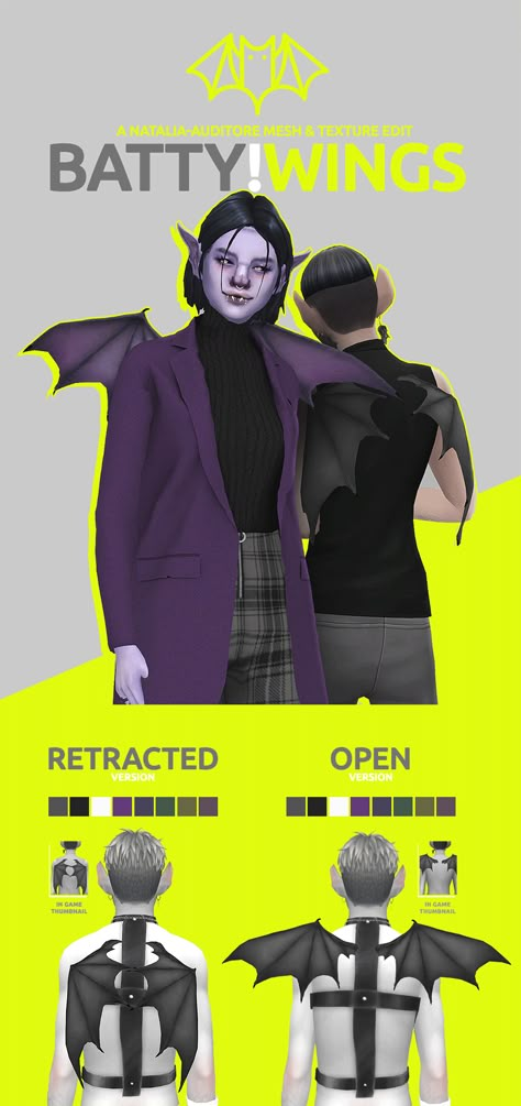 Sims 4 Cc Bat Wings, Sims 4 The Owl House Cc, Sims 4 Cc Tail Demon, Sims 4 Bug Cc, Sims 4 Cryptids Cc, Sims 4 Cc Demon Horns, Sims 4 Cc Avatar, Sims 4 Wings Cc, Sims 4 Angel Cc