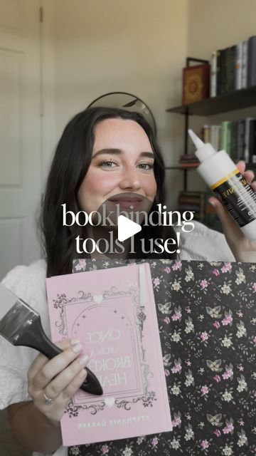 Sydney on Instagram: "Bookbinding supplies ✂️📖 Whether you’re new to bookbinding or already hooked on the hobby, hopefully this is helpful to see what I use every day to rebind my books! I also have a whole list of tools in my bio, with links to where you can buy everything 🤍" How To Rebind A Book, Book Rebinding Cover Ideas, Rebinding Books Diy, Rebinding Books, Book Binding Ideas, Book Rebinding, Bookbinding Supplies, Bookbinding Tools, Bookbinding Tutorial