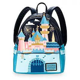 Disney Necessities, Backpacks Disney, Disneyland Backpack, Princess Paris, Disney Purses, Backpack Essentials, Disney Loungefly, Designer Backpack, Sleeping Beauty Castle