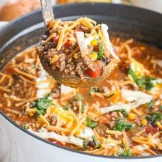 Loaded Beef Enchilada Soup · Easy Family Recipes Beef Enchilada Soup, Soup With Ground Turkey, Ground Beef Beans, Enchilada Soup Recipe, Easy Beef Enchiladas, Ground Beef Enchiladas, Beef Enchilada, Mexican Soup, Chicken Enchilada Soup