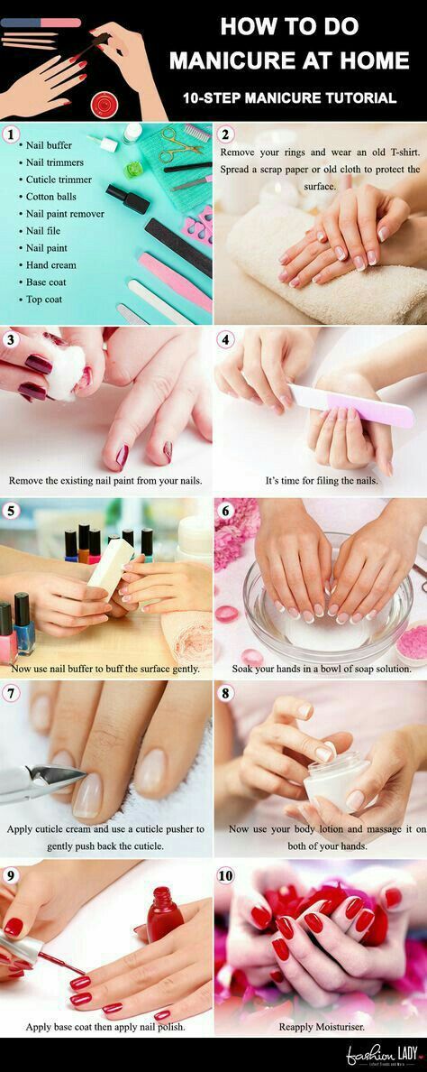 How To Do Manicure, Manicure Steps, Nail Care Diy, Manicure Tutorials, Gel Nail Removal, Diy Pedicure, Pedicure At Home, Nail It, At Home Diy