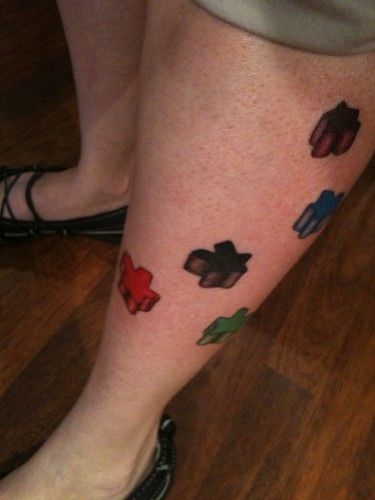 Board Game Tattoos (Let's see 'em!) | BoardGameGeek Board Game Tattoo, Game Tattoo, Gaming Tattoo, A Tattoo, Paw Print Tattoo, Tatting, Board Games, Tattoo Ideas, Tattoo Designs