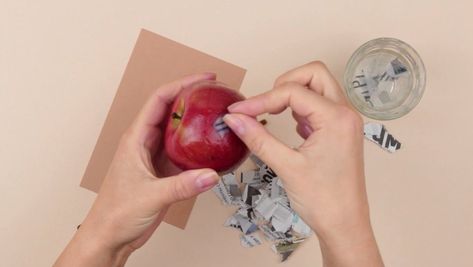 How to make DIY paper mache apple. In today's tutorial we'll craft a natural-like paper mache apple. You can put this paper mache apple into a fruit vase and us… Plastic Pumpkins Bucket, Diy Paper Mache, Mesh Garland, Diy Candle Sticks, Pumpkin Patch Sign, Paper Towel Tubes, Coffee Filter Crafts, Old Baskets, Plastic Pumpkins