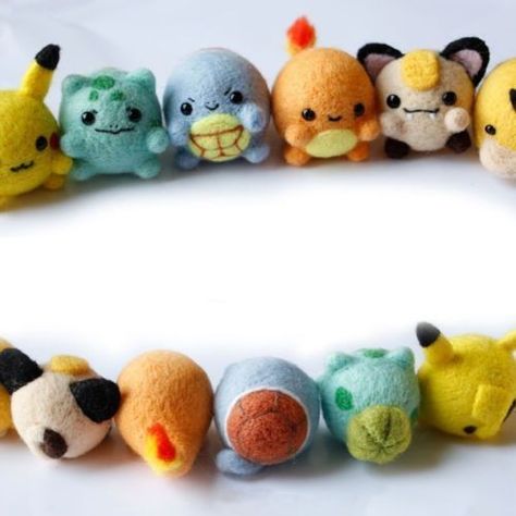 Felted Crochet, Pokemon Diy, Pokemon Craft, Needle Felting Diy, Felting Ideas, Wool Needle Felting, Felt Crafts Diy, Needle Felting Kits, Needle Felting Projects