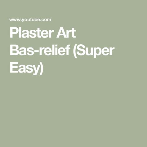 Plaster Art Bas-relief (Super Easy) Bas Relief Art Ideas, Bad Relief Art, Bas Relief Wall Art, Bas Relief Sculpture Wall Art, Plaster Bas Relief, How To Make Plaster, Drywall Art, Relief Sculpture, Plaster Art